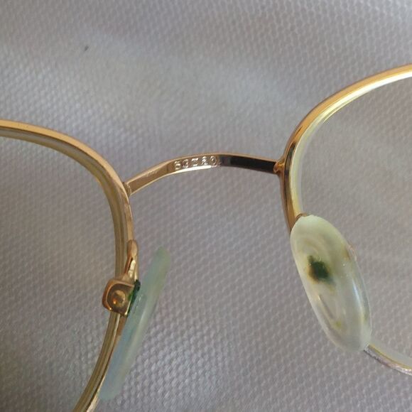 EUC GEOFFREY BEENE 1151 DA/YG 140 Gold & Brown Eyeglasses Frames ONLY - Picture 7 of 11